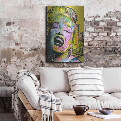 Luxe Metal Art 'Golden Marilyn' by Dean Russo, Metal Wall Art,24x36