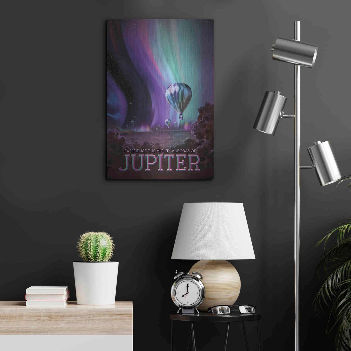 Luxe Metal Art 'Visions of the Future: Jupiter,' Metal Wall Art,16x24