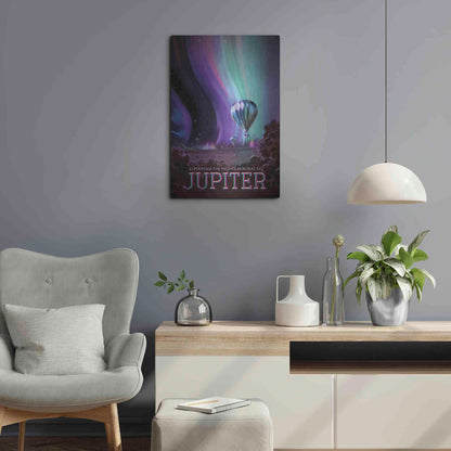 Luxe Metal Art 'Visions of the Future: Jupiter,' Metal Wall Art,16x24