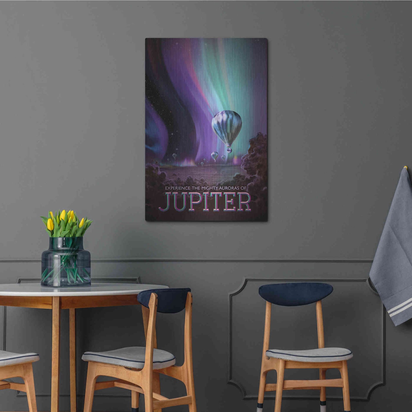 Luxe Metal Art 'Visions of the Future: Jupiter,' Metal Wall Art,24x36