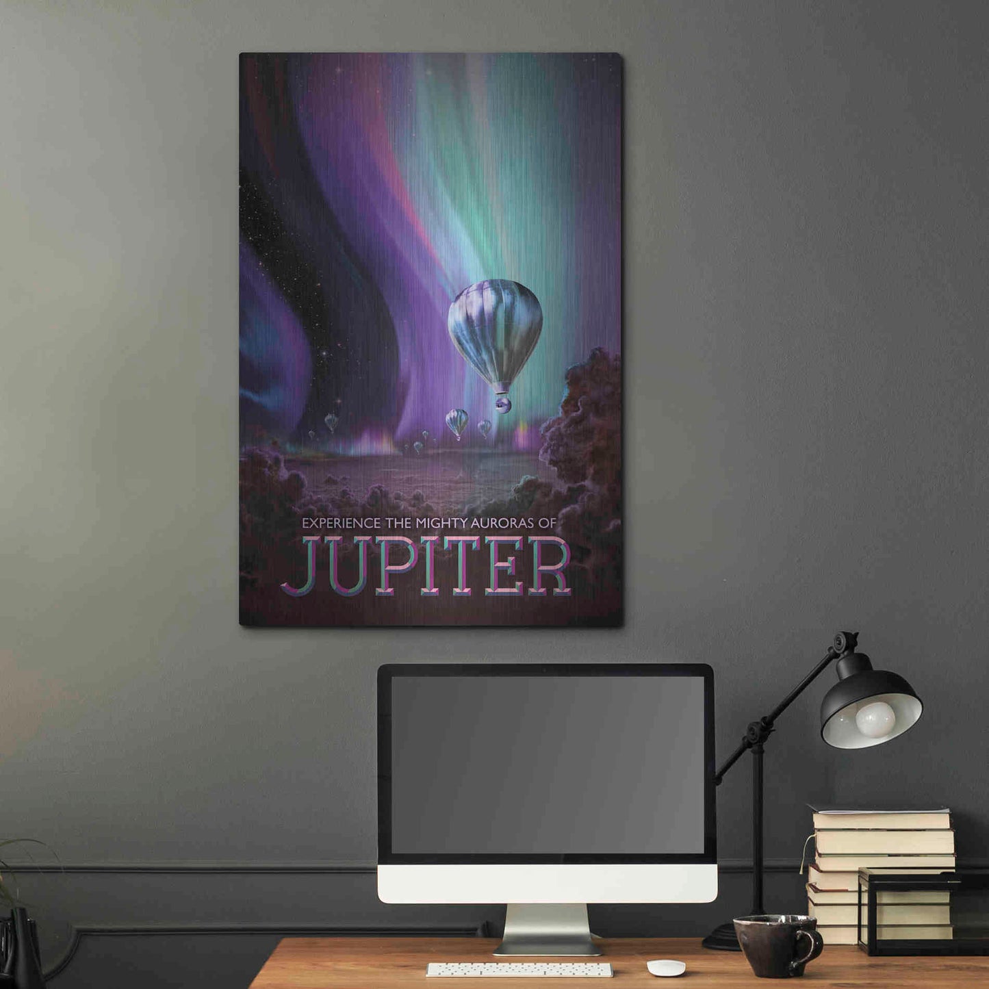 Luxe Metal Art 'Visions of the Future: Jupiter,' Metal Wall Art,24x36