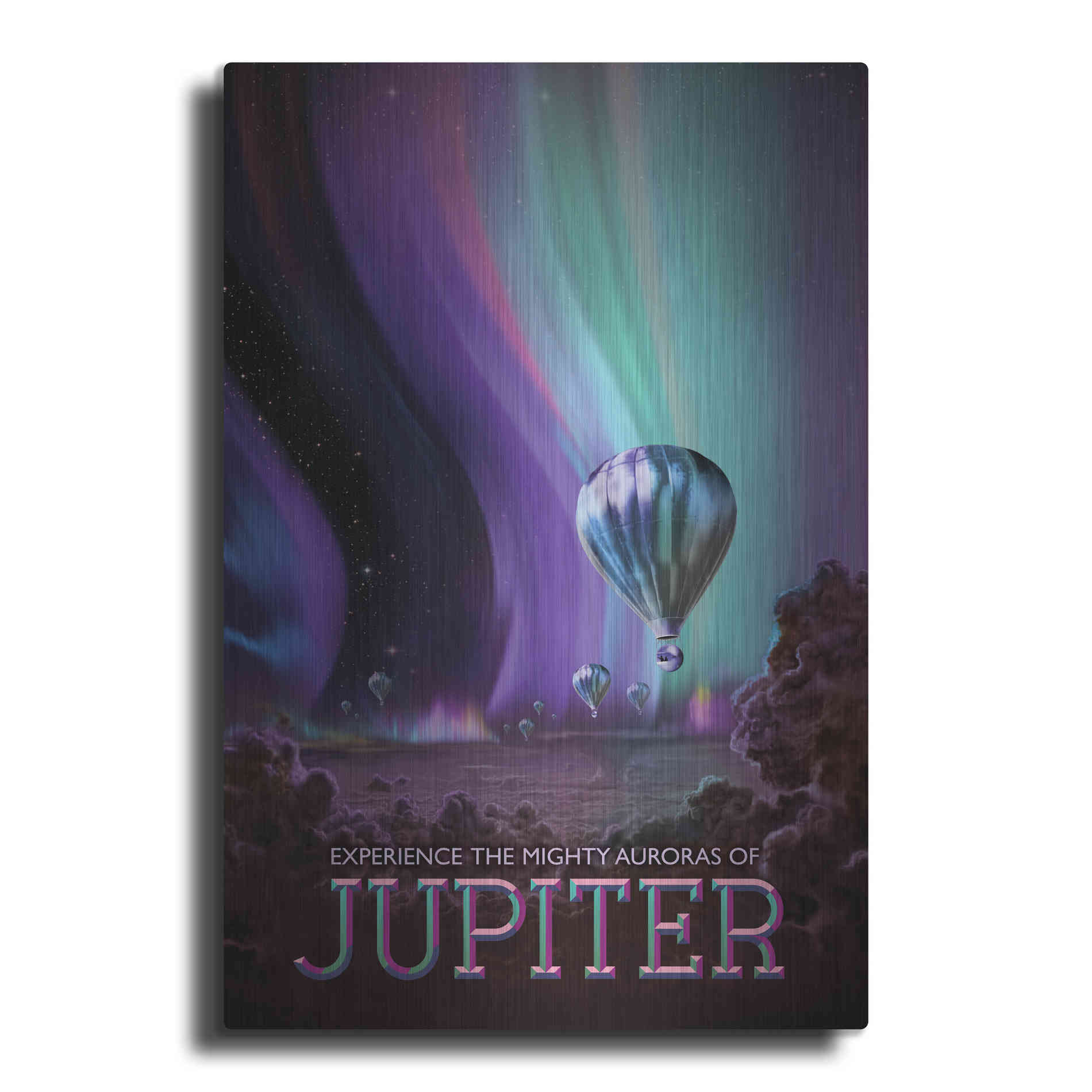 Luxe Metal Art 'Visions of the Future: Jupiter,' Metal Wall Art