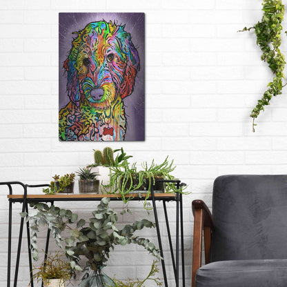 Luxe Metal Art 'Sweet Poodle' by Dean Russo, Metal Wall Art,12x16