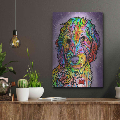 Luxe Metal Art 'Sweet Poodle' by Dean Russo, Metal Wall Art,12x16