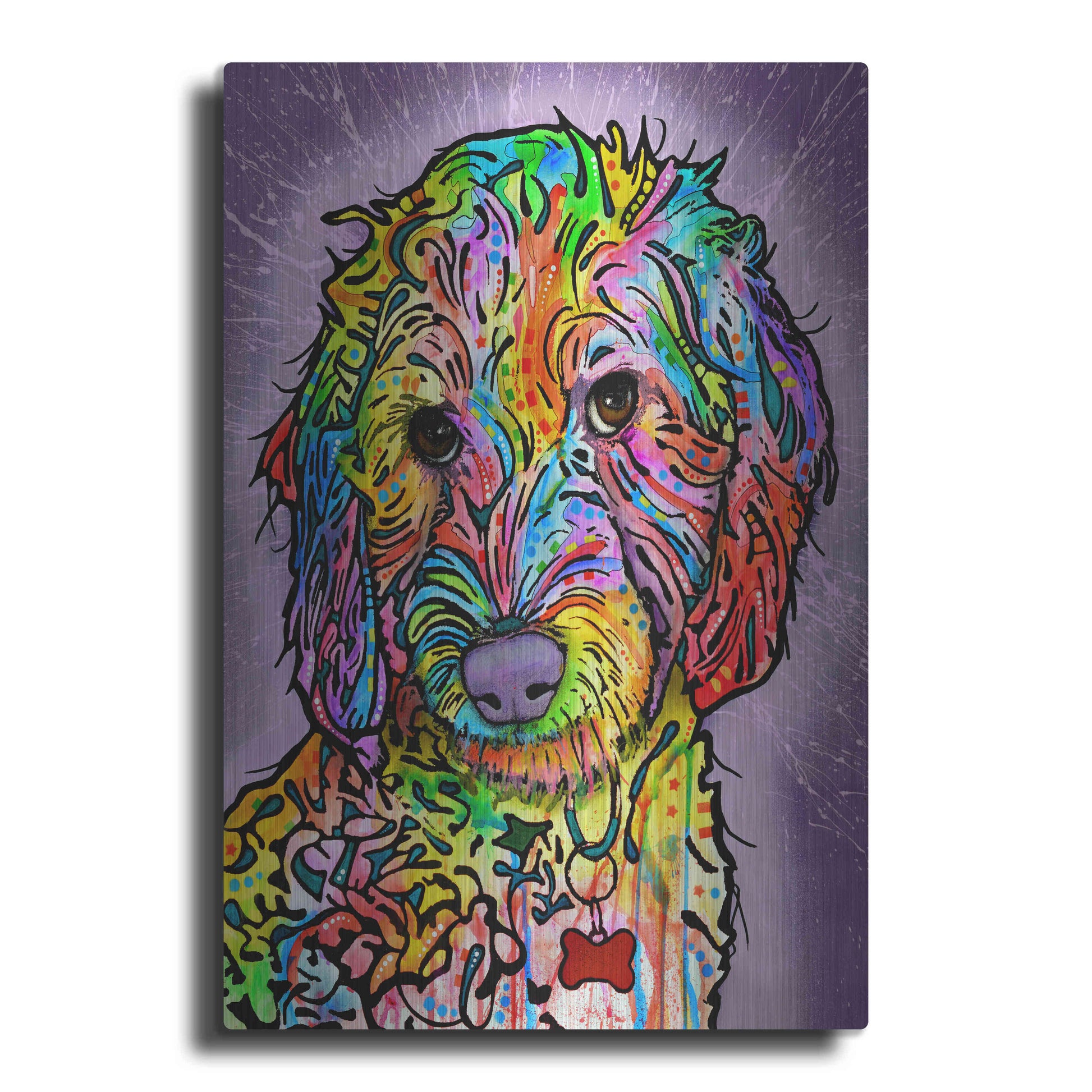 Luxe Metal Art 'Sweet Poodle' by Dean Russo, Metal Wall Art