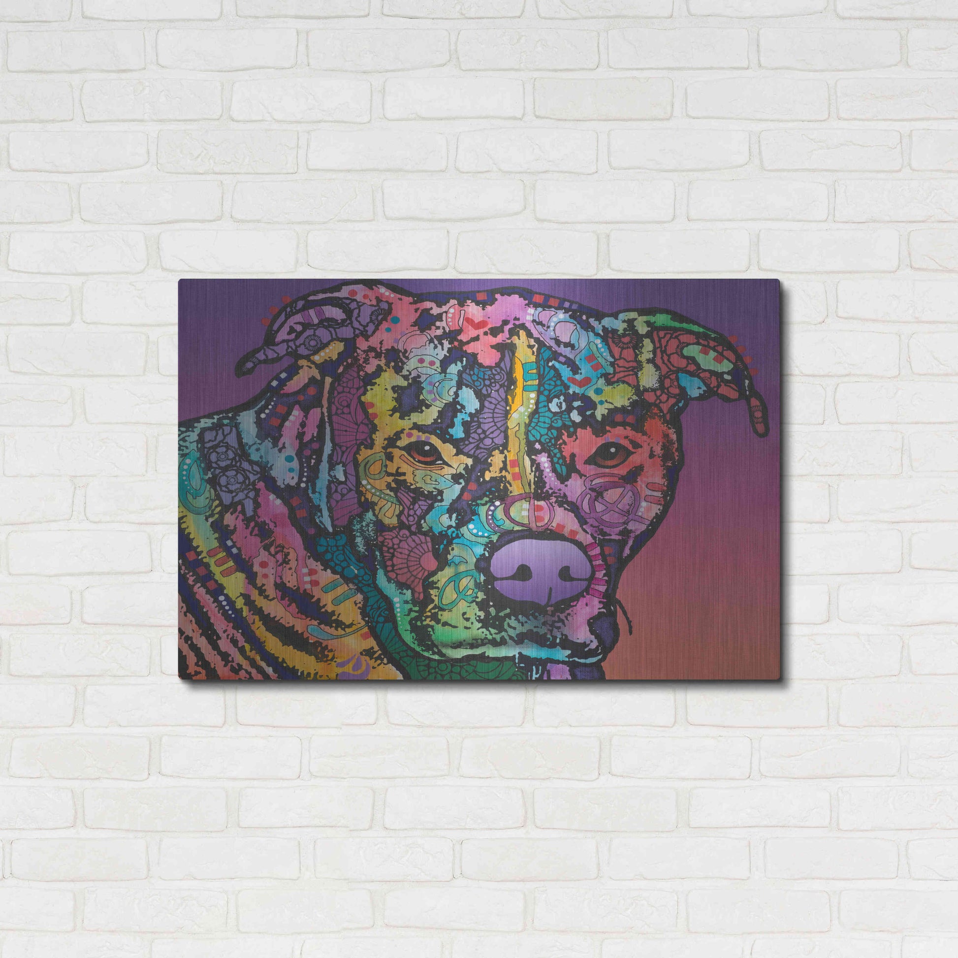 Luxe Metal Art 'Jethro' by Dean Russo, Metal Wall Art,36x24