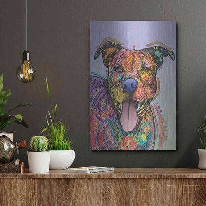 Luxe Metal Art 'Zoey' by Dean Russo, Metal Wall Art,12x16