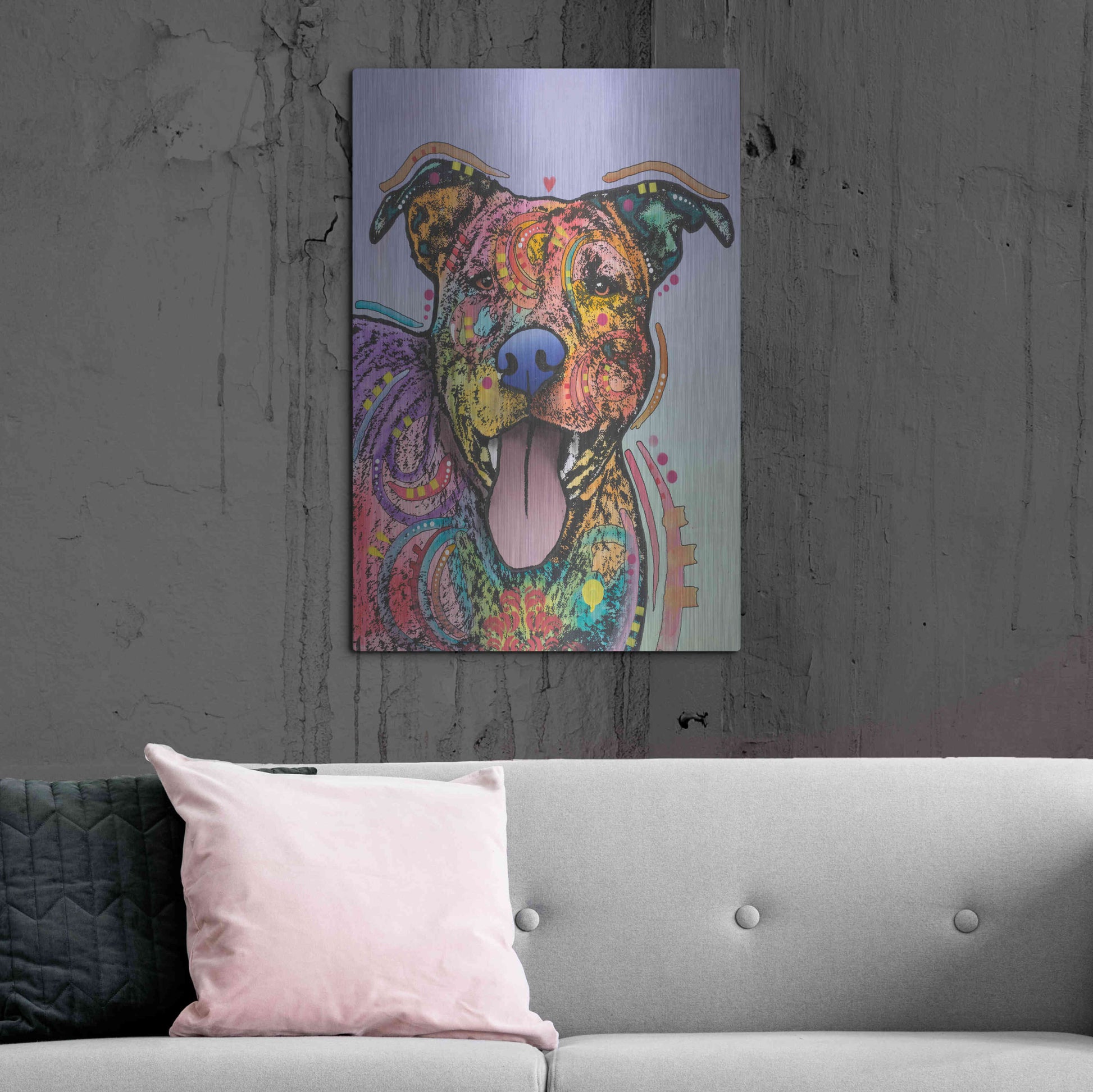 Luxe Metal Art 'Zoey' by Dean Russo, Metal Wall Art,24x36