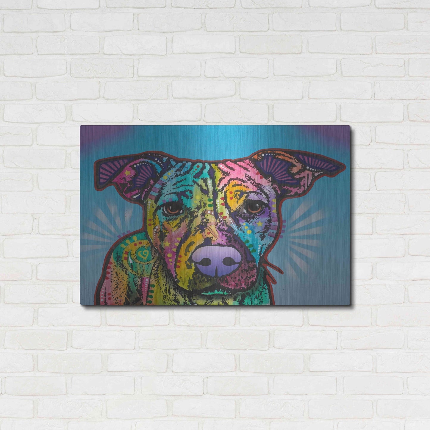 Luxe Metal Art 'Roo' by Dean Russo, Metal Wall Art,36x24