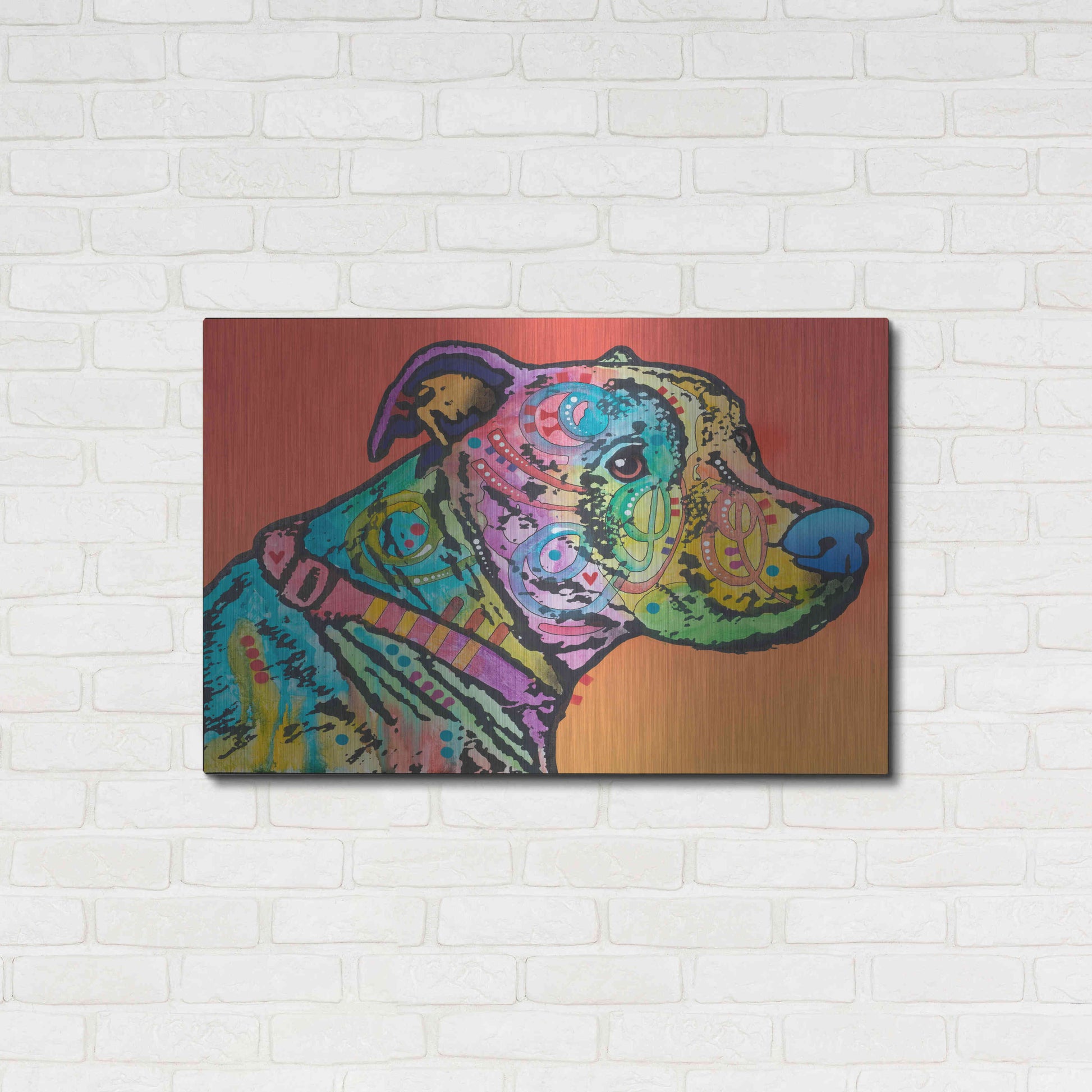 Luxe Metal Art 'Hooch' by Dean Russo, Metal Wall Art,36x24