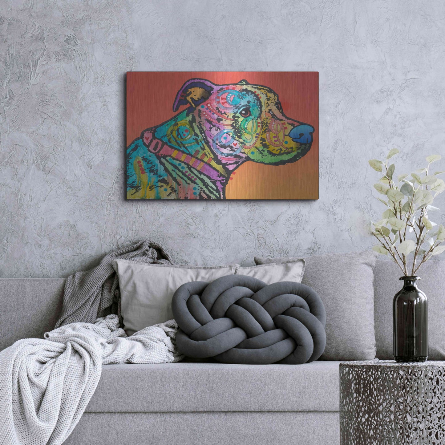 Luxe Metal Art 'Hooch' by Dean Russo, Metal Wall Art,36x24