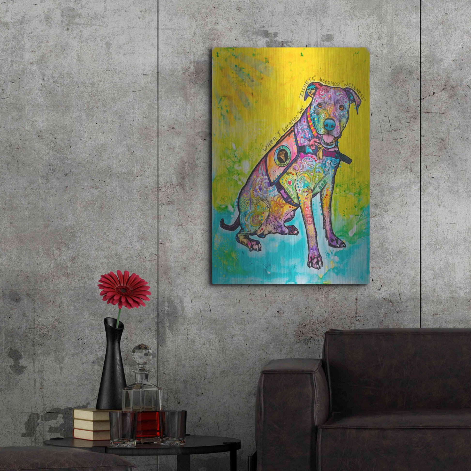 Luxe Metal Art 'K-9 Patrol' by Dean Russo, Metal Wall Art,24x36