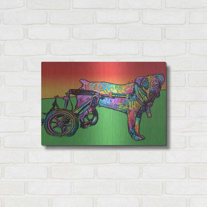 Luxe Metal Art 'Ospa on wheels' by Dean Russo, Metal Wall Art,24x16