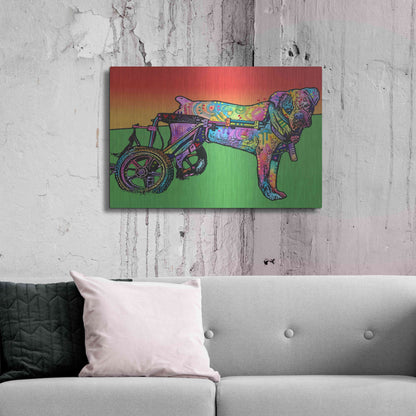 Luxe Metal Art 'Ospa on wheels' by Dean Russo, Metal Wall Art,36x24