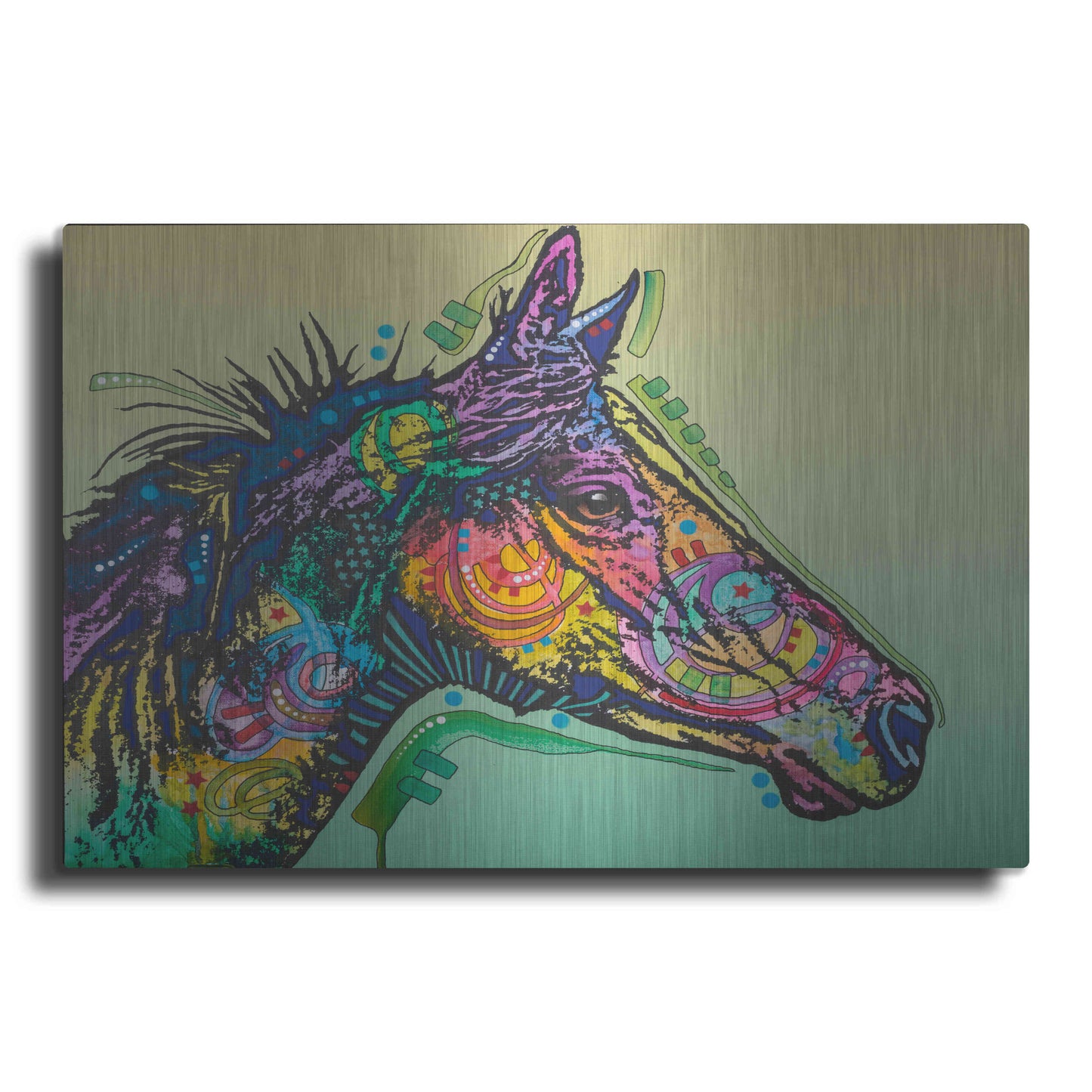 Luxe Metal Art 'Basha Custom-3' by Dean Russo, Metal Wall Art