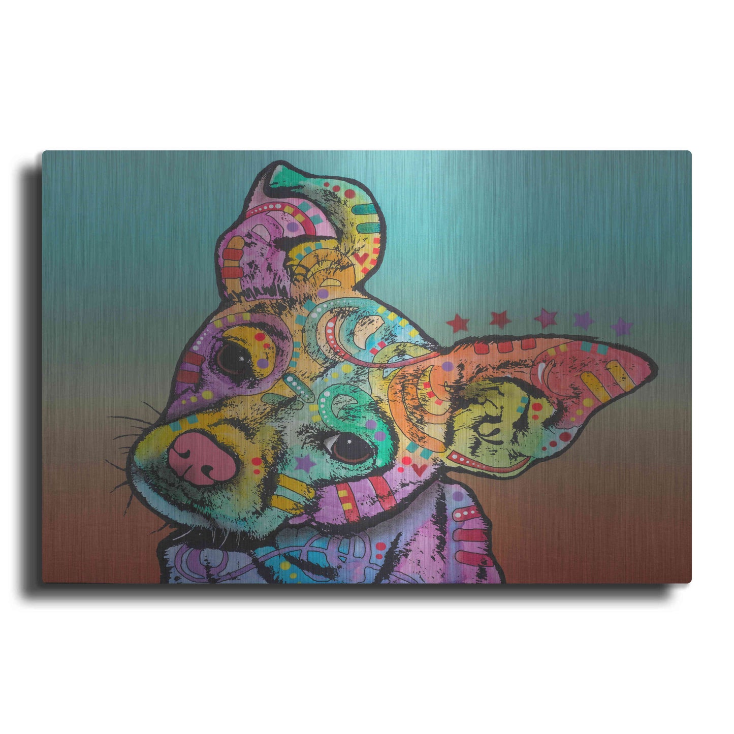 Luxe Metal Art 'Rigby Custom-3' by Dean Russo, Metal Wall Art