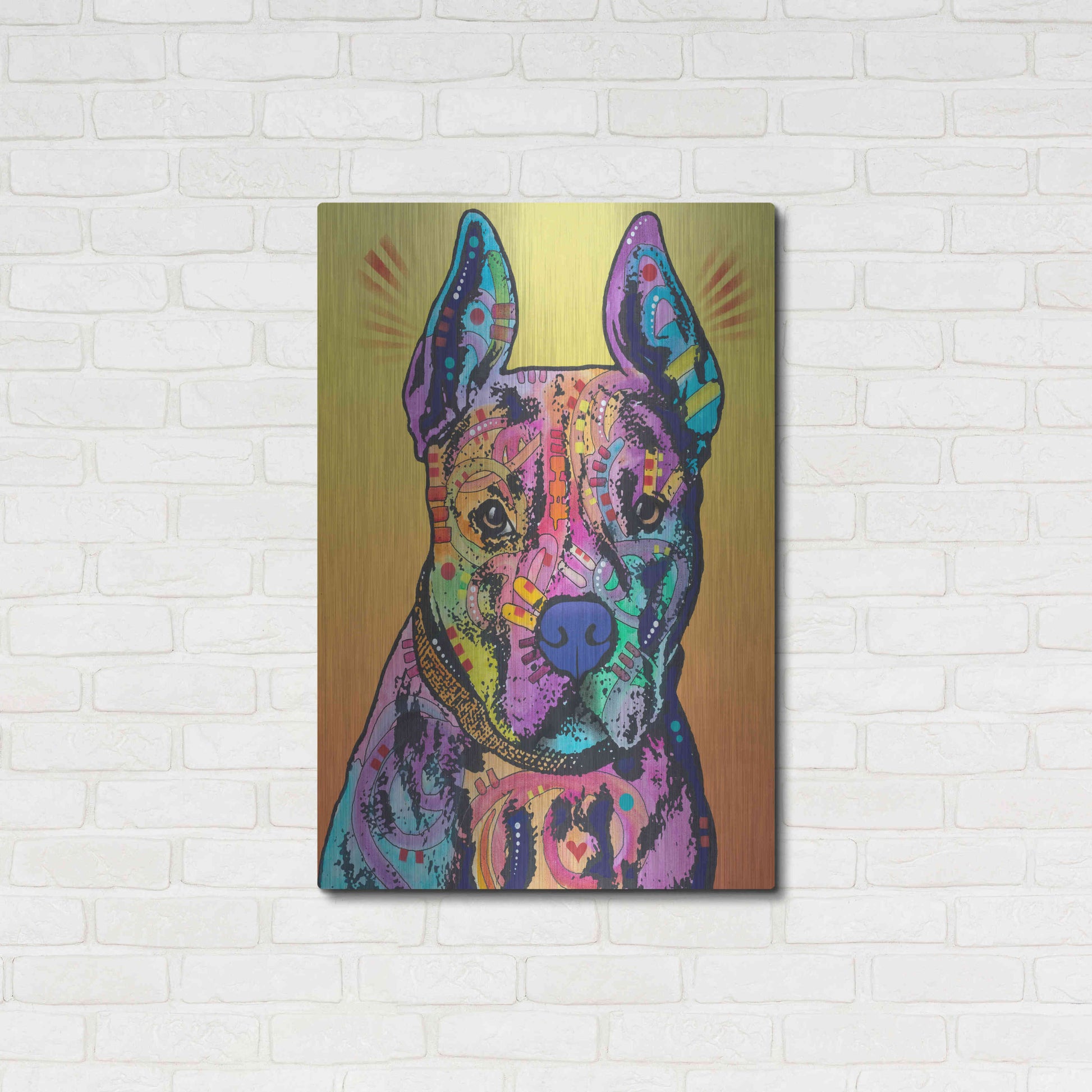 Luxe Metal Art 'Bugsy 2' by Dean Russo, Metal Wall Art,24x36