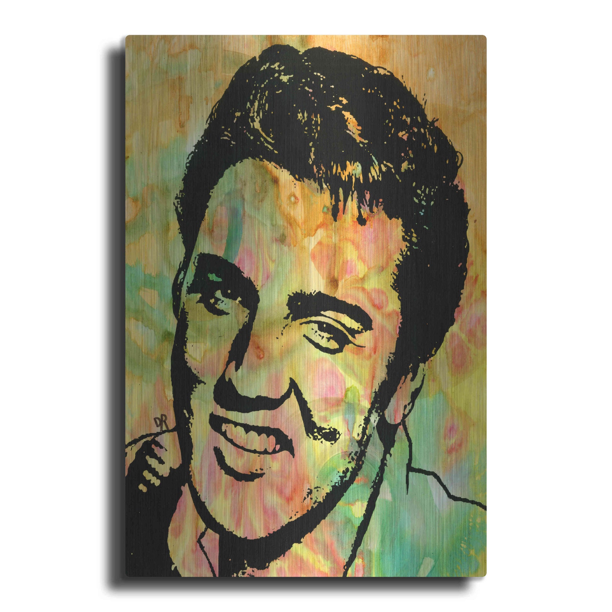 Luxe Metal Art 'Elvis 3' by Dean Russo, Metal Wall Art