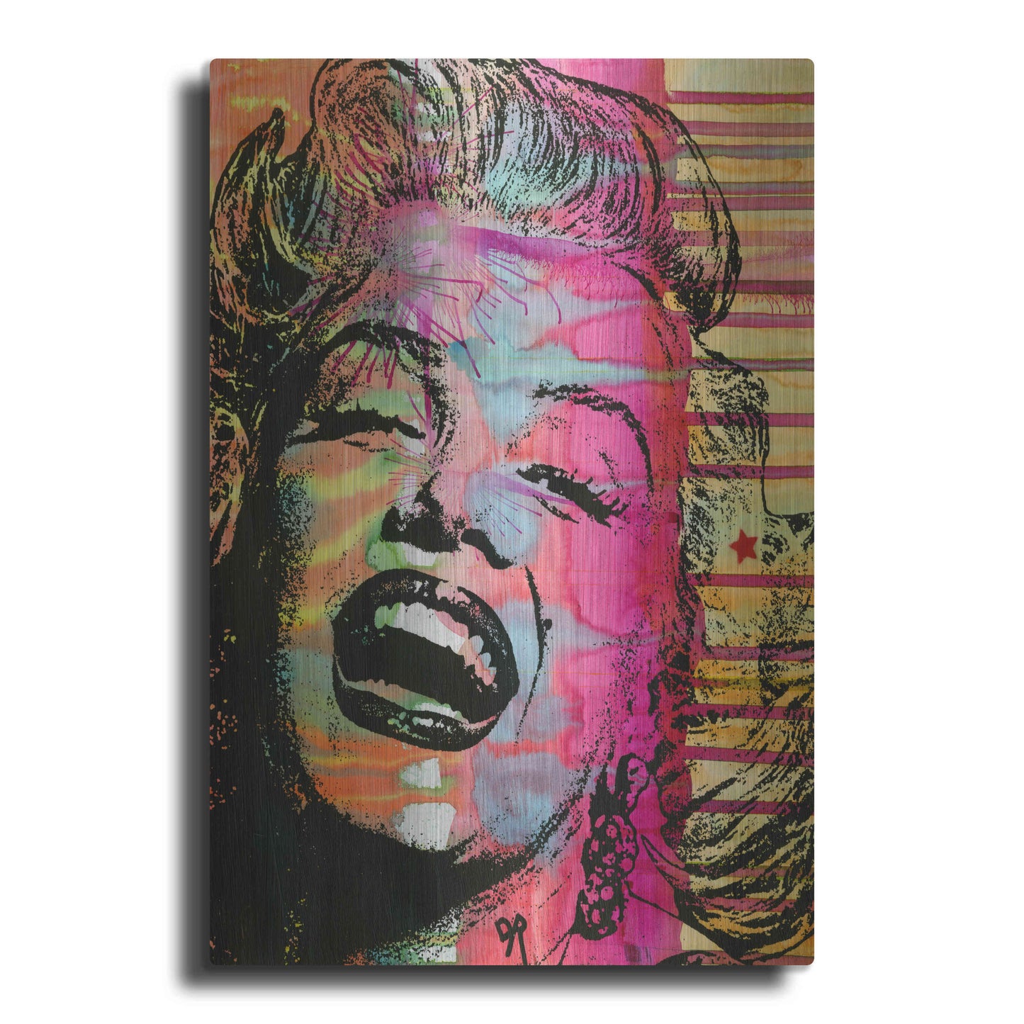 Luxe Metal Art 'Marilyn' by Dean Russo, Metal Wall Art