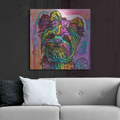 Luxe Metal Art 'Chloe Bear' by Dean Russo, Metal Wall Art,36x36