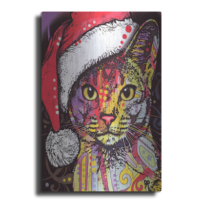 Luxe Metal Art 'Abyssinian Christmas Edition' by Dean Russo, Metal Wall Art