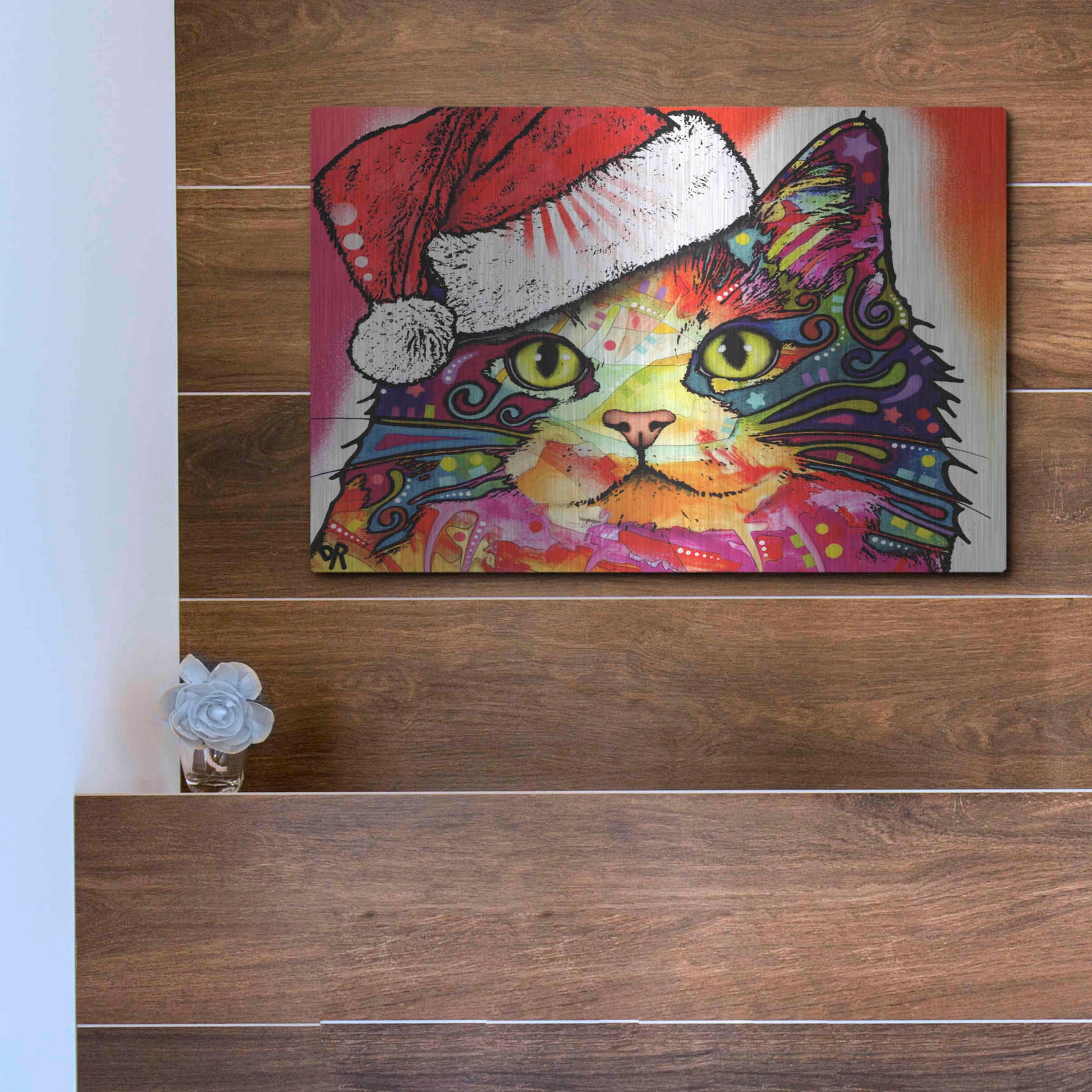 Luxe Metal Art 'Ragamuffin Christmas Edition' by Dean Russo, Metal Wall Art,16x12