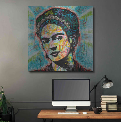 Luxe Metal Art 'Frida' by Dean Russo, Metal Wall Art,36x36