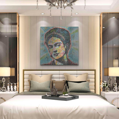 Luxe Metal Art 'Frida' by Dean Russo, Metal Wall Art,36x36