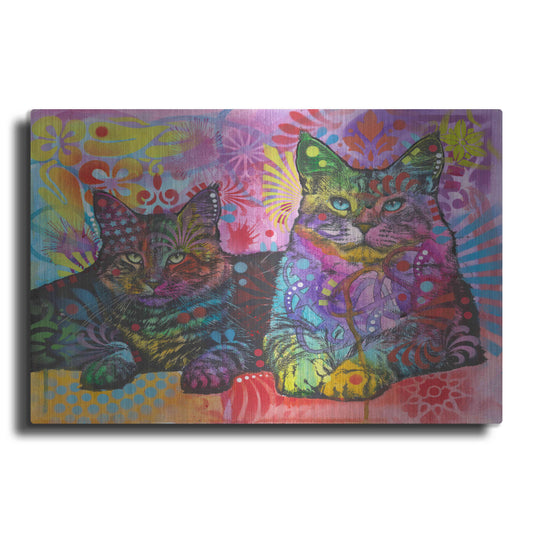 Luxe Metal Art '2 Cats' by Dean Russo, Metal Wall Art