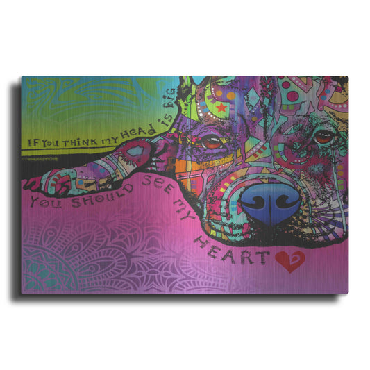 Luxe Metal Art 'You Should See My Heart' by Dean Russo, Metal Wall Art