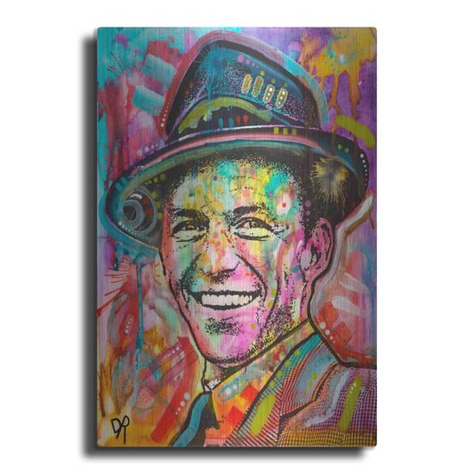 Luxe Metal Art 'Frank Sinatra I' by Dean Russo, Metal Wall Art