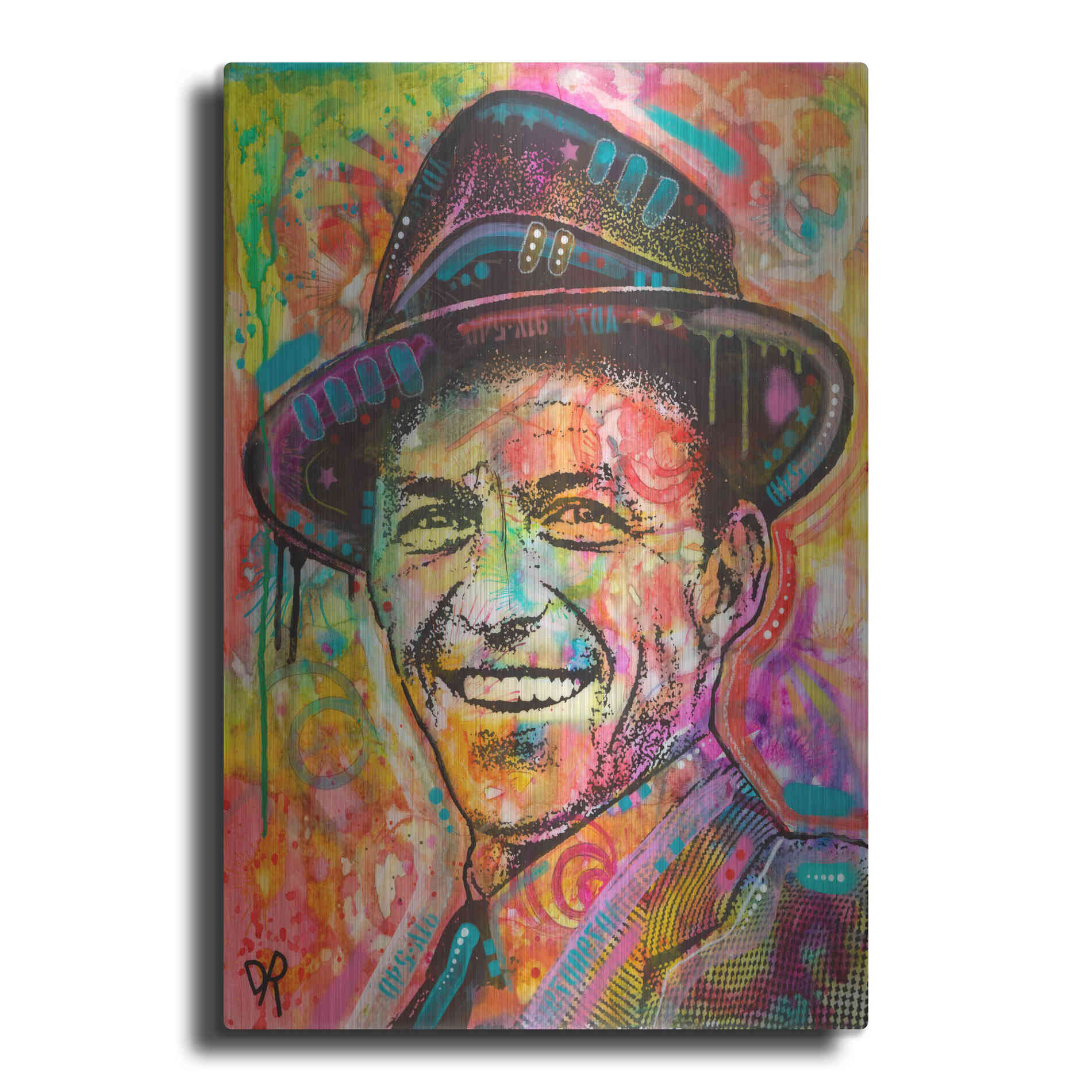 Luxe Metal Art 'Frank Sinatra II' by Dean Russo, Metal Wall Art