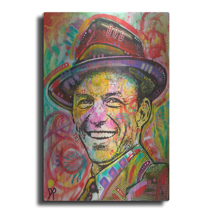 Luxe Metal Art 'Frank Sinatra III' by Dean Russo, Metal Wall Art