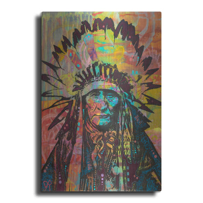 Luxe Metal Art 'Native American II' by Dean Russo, Metal Wall Art