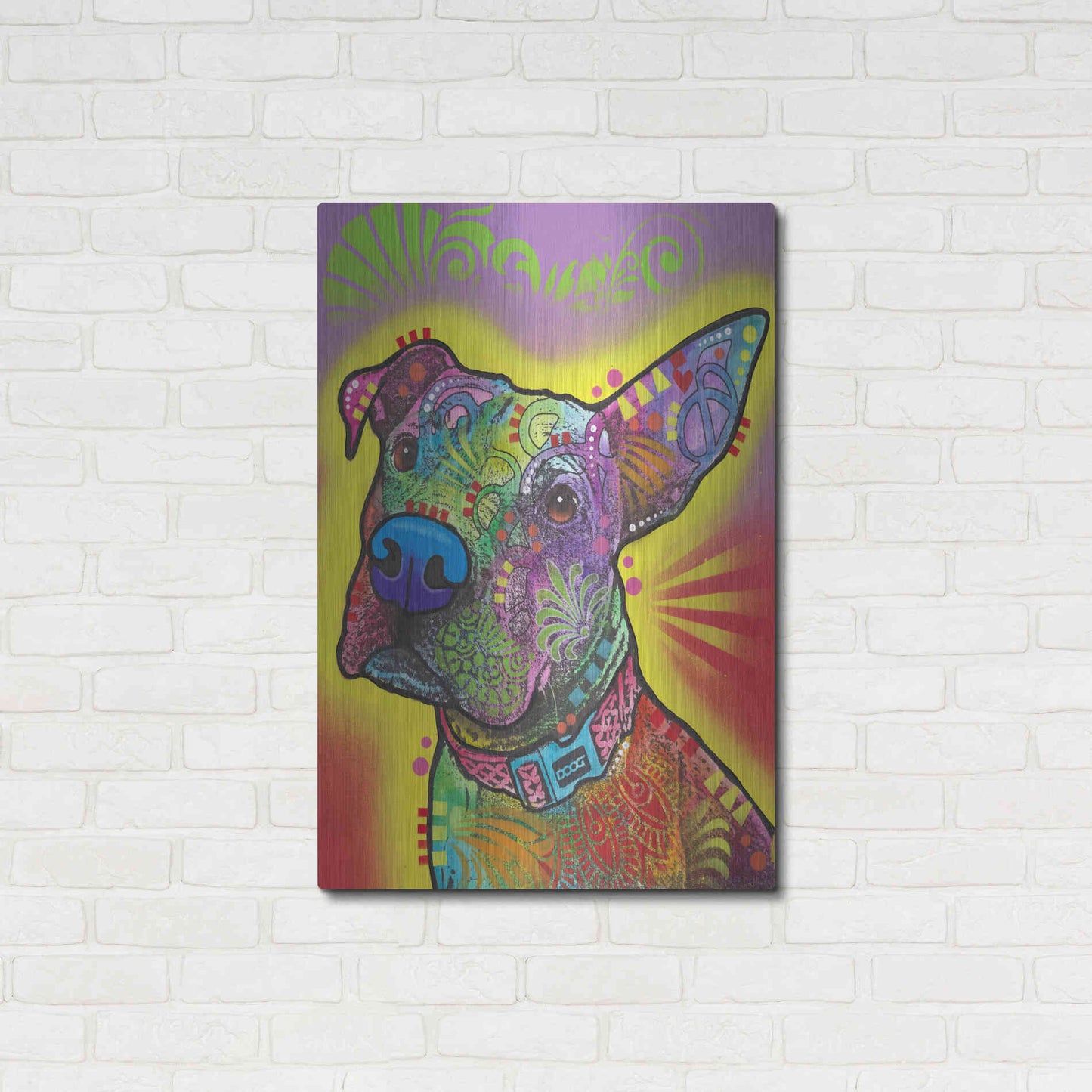 Luxe Metal Art 'Izzy' by Dean Russo, Metal Wall Art,24x36