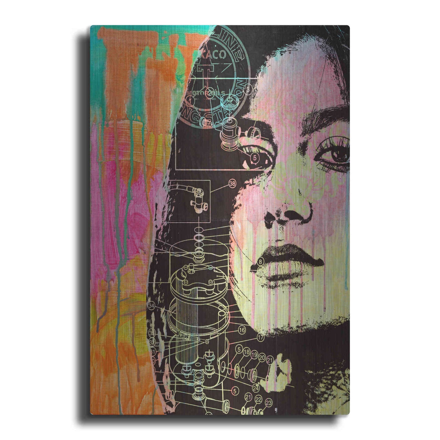 Luxe Metal Art 'The Look' by Dean Russo, Metal Wall Art