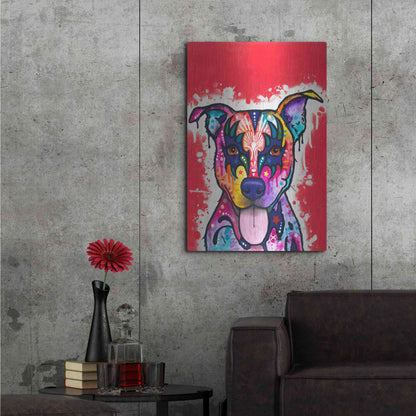 Luxe Metal Art 'Kiss Dog' by Dean Russo, Metal Wall Art,24x36