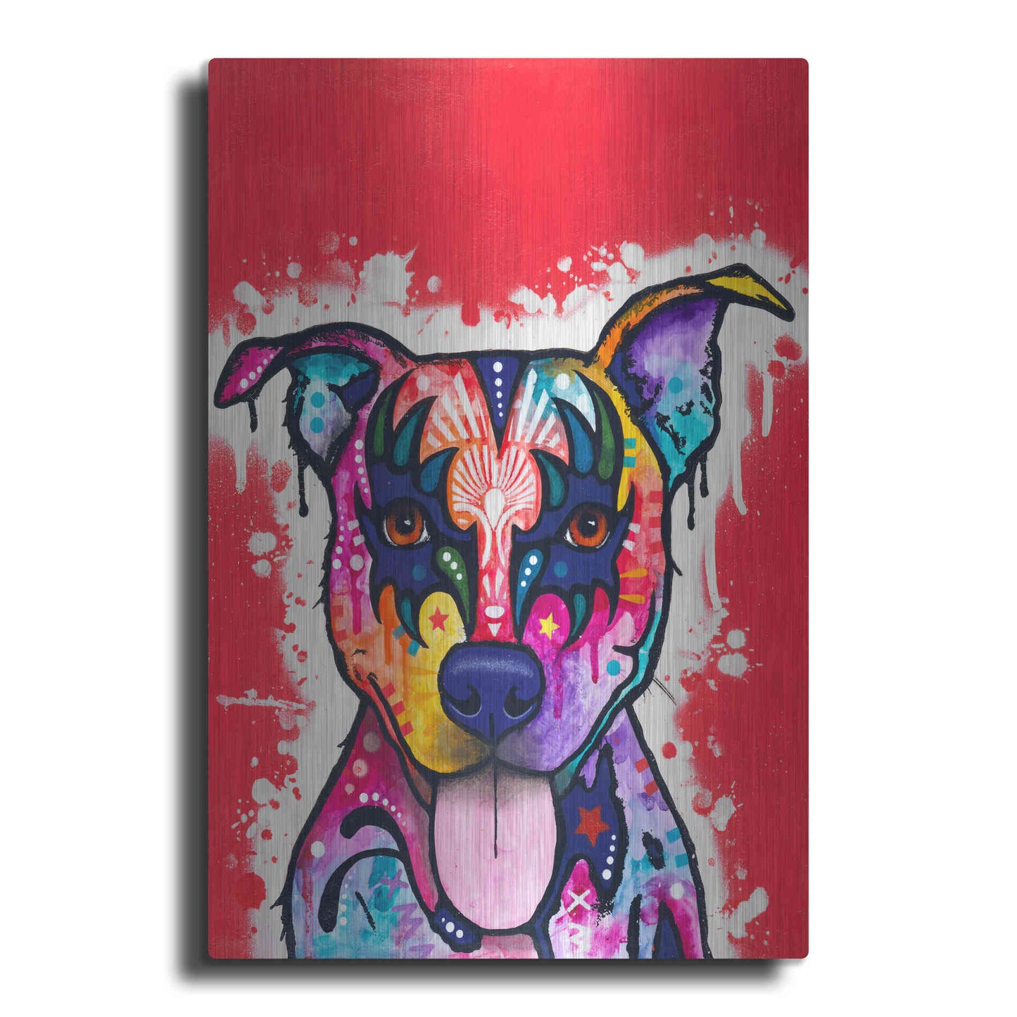 Luxe Metal Art 'Kiss Dog' by Dean Russo, Metal Wall Art