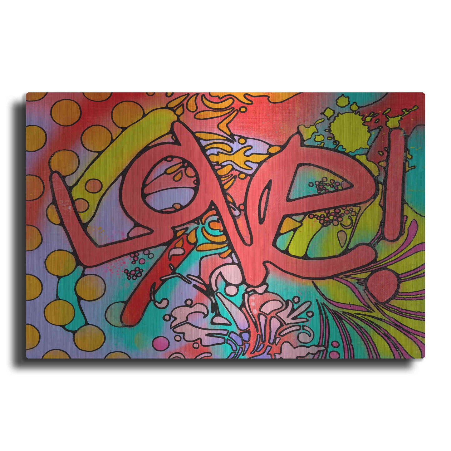 Luxe Metal Art 'Love II' by Dean Russo, Metal Wall Art