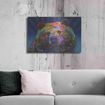 Luxe Metal Art 'Grizz' by Dean Russo, Metal Wall Art,36x24