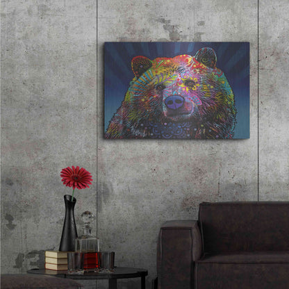 Luxe Metal Art 'Grizz' by Dean Russo, Metal Wall Art,36x24