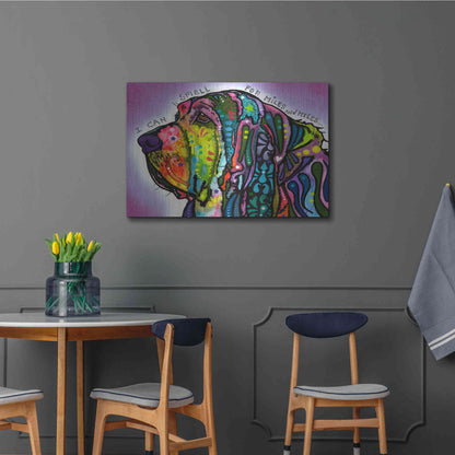 Luxe Metal Art 'I Can Smell (Bloodhound)' by Dean Russo, Metal Wall Art,36x24