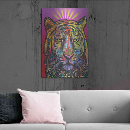 Luxe Metal Art 'Regal (Tiger)' by Dean Russo, Metal Wall Art,24x36