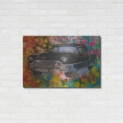 Luxe Metal Art '55 Cadillac' by Dean Russo, Metal Wall Art,36x24