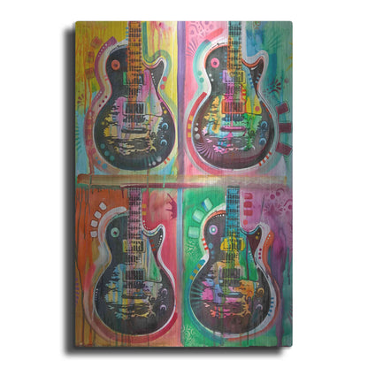 Luxe Metal Art 'Les Paul 4UP' by Dean Russo, Metal Wall Art