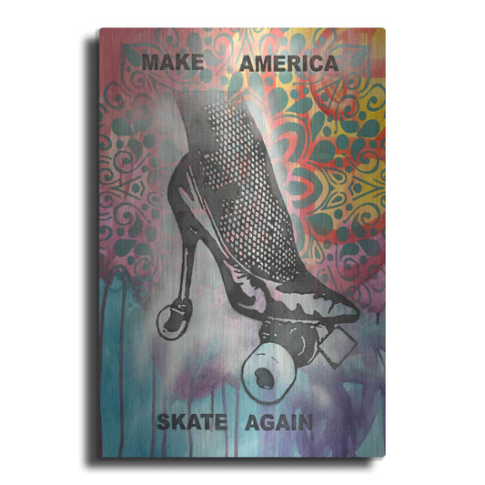 Luxe Metal Art 'Make America Skate Again' by Dean Russo, Metal Wall Art