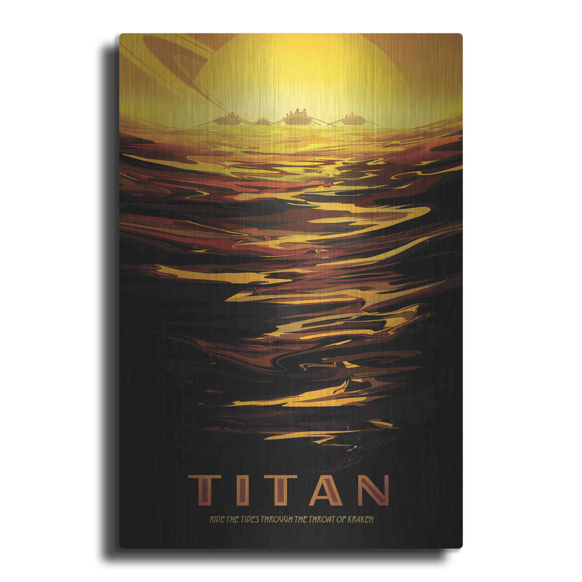 Luxe Metal Art 'Visions of the Future: Titan,' Metal Wall Art
