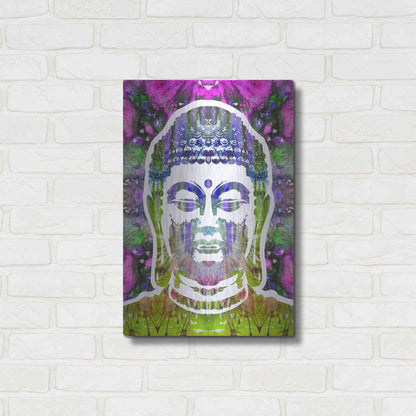 Luxe Metal Art 'Buddha' by Dean Russo, Metal Wall Art,16x24