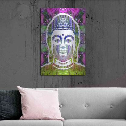 Luxe Metal Art 'Buddha' by Dean Russo, Metal Wall Art,24x36