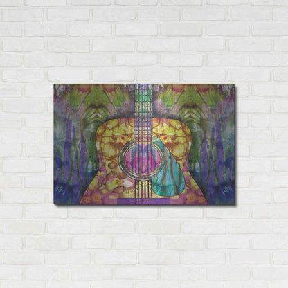 Luxe Metal Art 'Guitar 2' by Dean Russo, Metal Wall Art,36x24